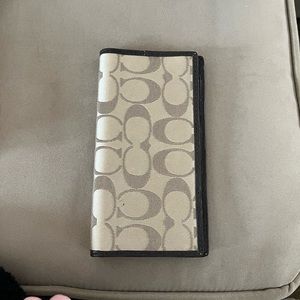 Coach check book holder